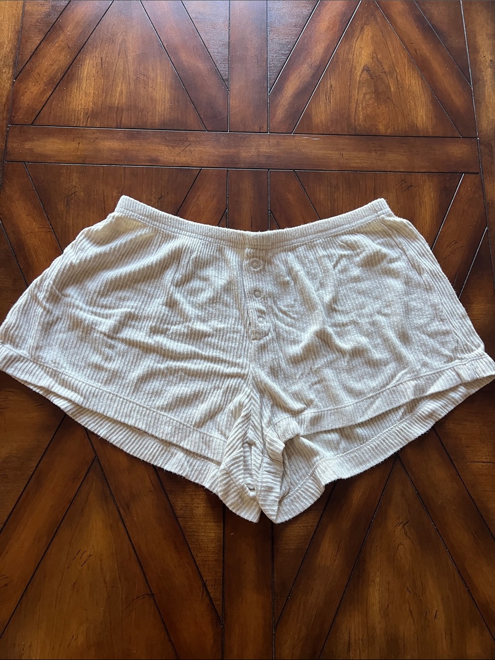 Auden Ribbed Sleep Shorts - Light Beige